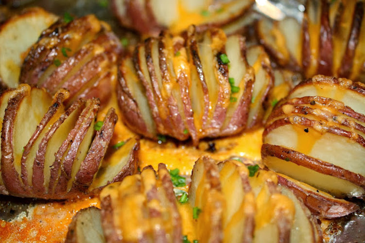 Roasted Hasselback Potatoes