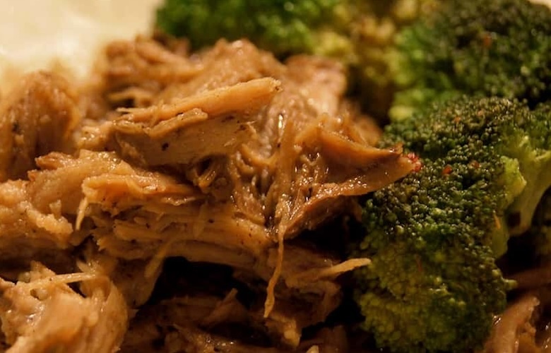 Balsamic Pork Roast with Mashed Potatoes & Brocolli