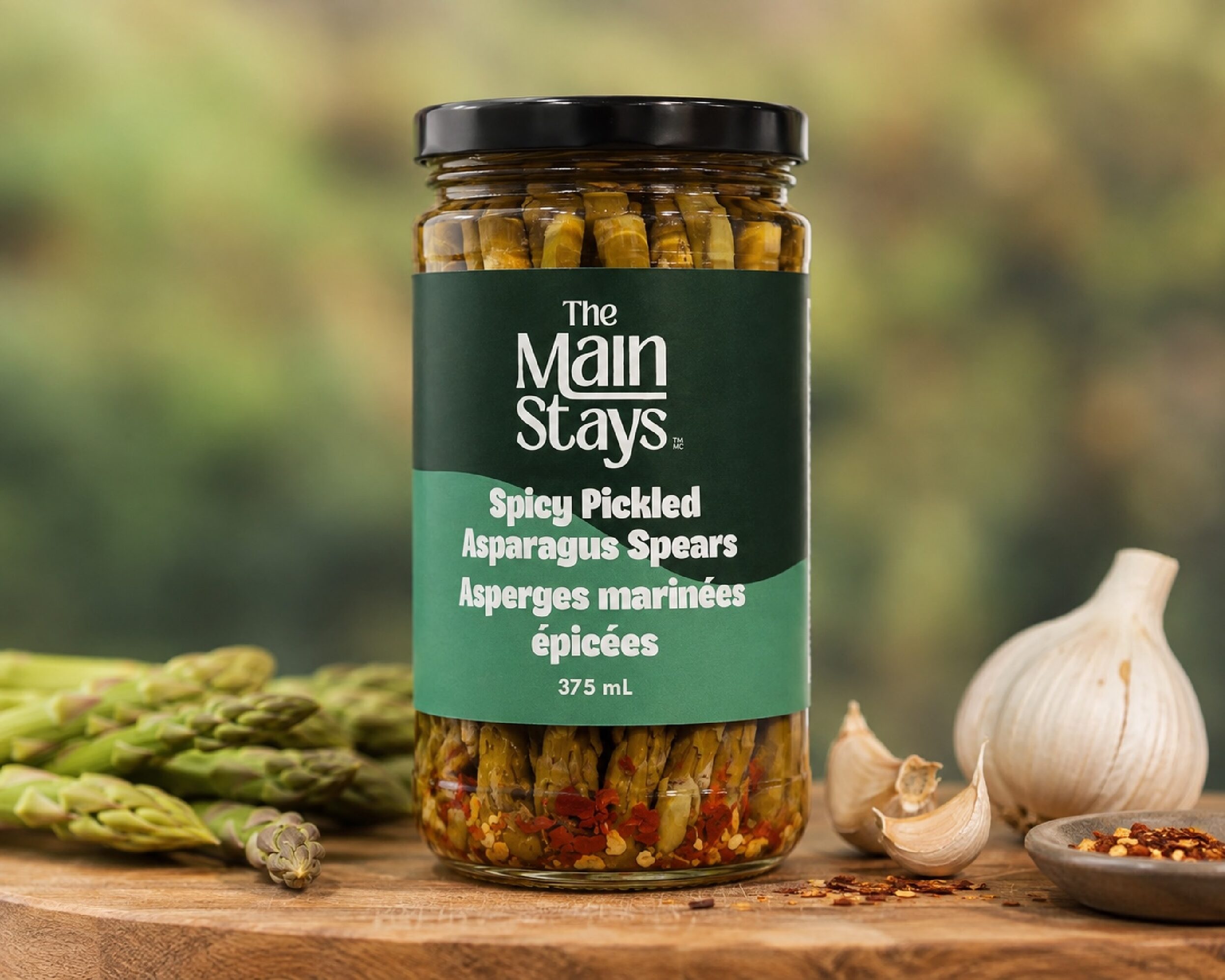 Spicy Pickled Asparagus Spears